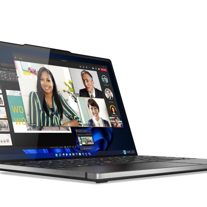Lenovo ThinkPad Z13 left front view.