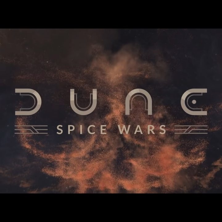 The dune logo in a cloud of sand.