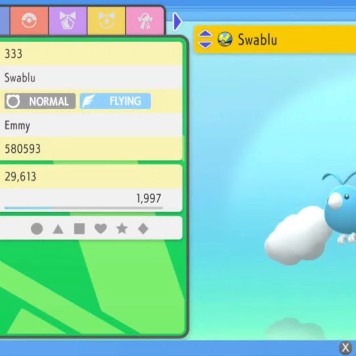 A Pokemon infected with the Pokerus.
