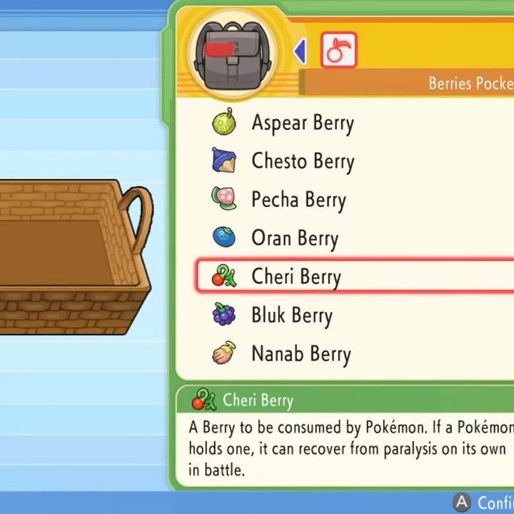 Selecting what berries to cook into a Poffin.