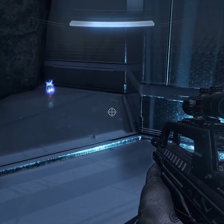 A glowing skull in a corner.