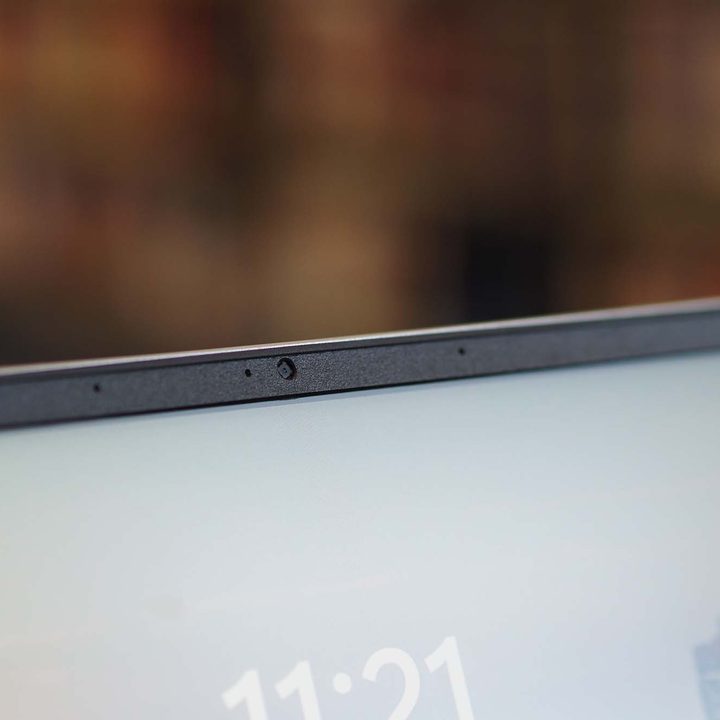 Closeup on the Acer Swift 3 16's webcam.