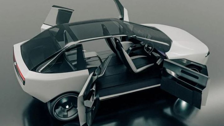 A render that shows what the Apple Car might look like.