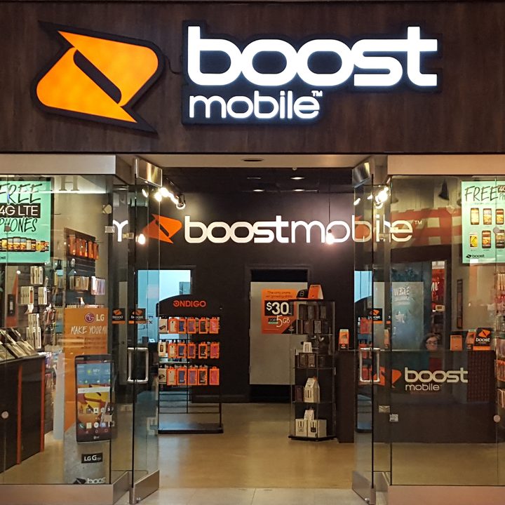 A Boost Mobile store.