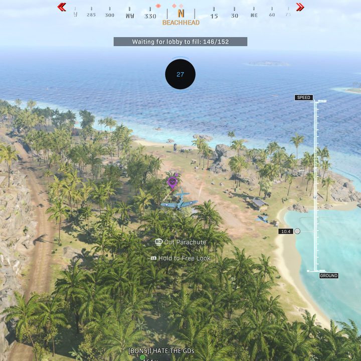 Landing at Runway in Warzone.