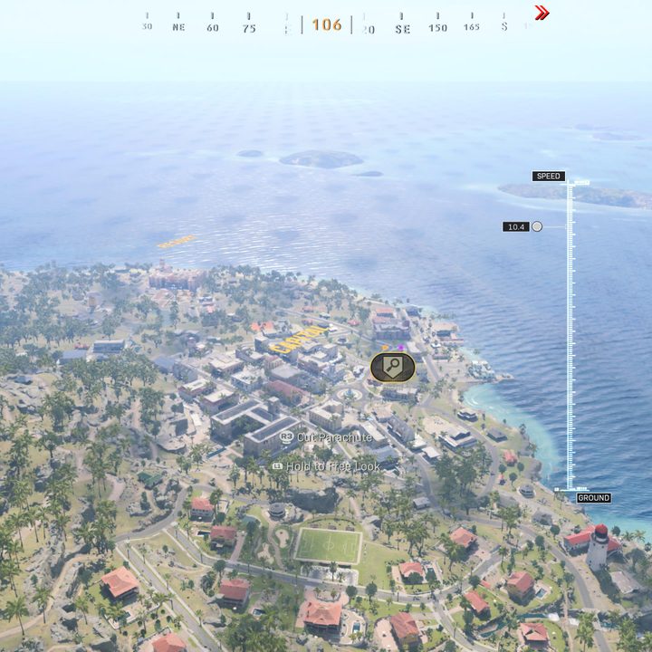 Landing at Capital in Warzone.