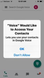 how to set up google voice contacts