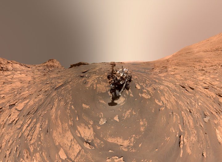 NASA's Curiosity rover on Mars.