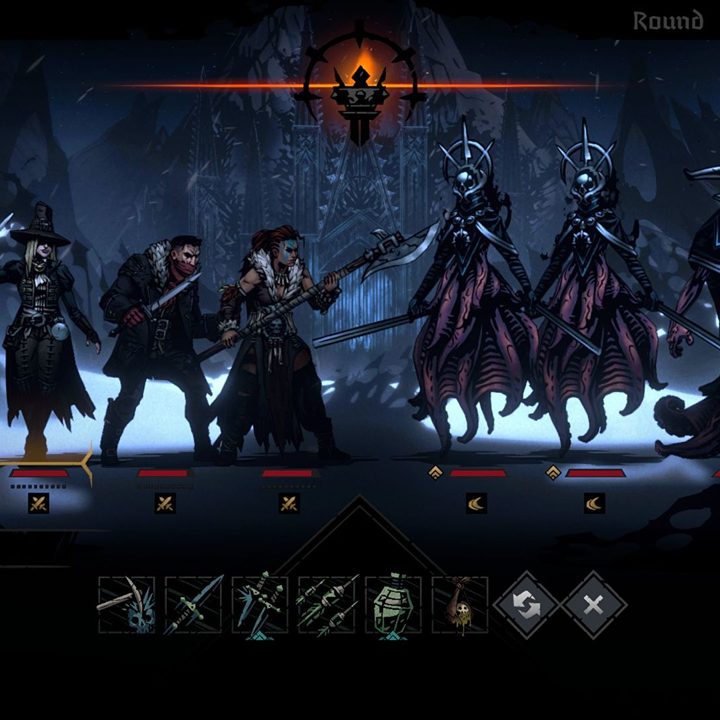 Darkest Dungeon II combat.