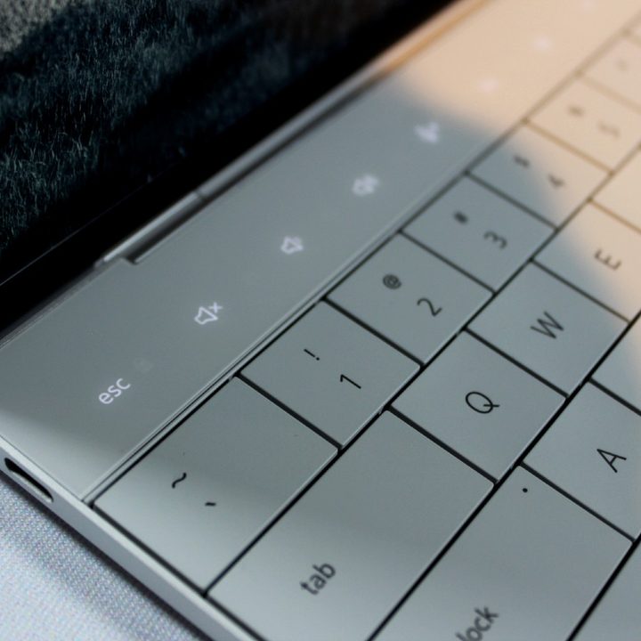 The touch function buttons on the Dell XPS 13 Plus.