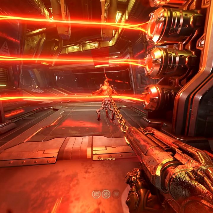 Ray tracing demonstration in Doom Eternal.
