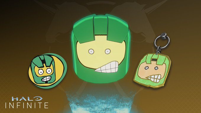 A pack of Mister Chief items in Halo Infinite.