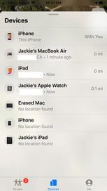 how to use the find my app on iphone finddevice1 153x272