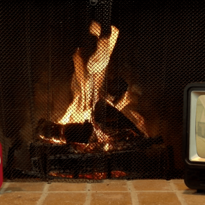 yule log of fun video screenshot.
