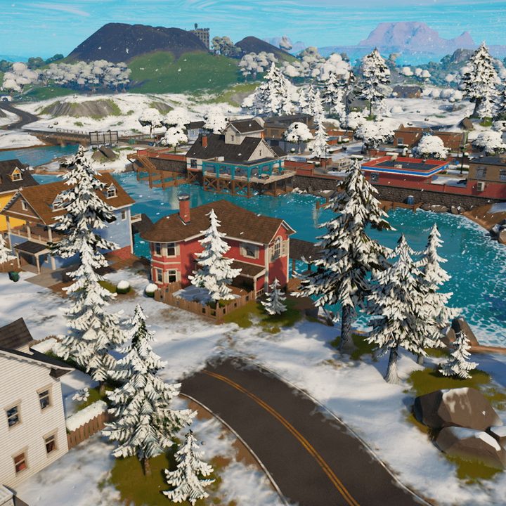 New snowy map in Fortnite.