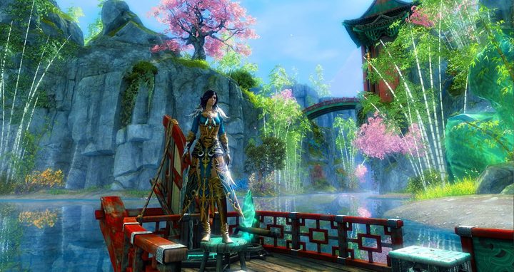Guild Wars 2 player in End of Dragons.