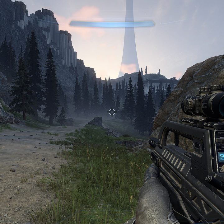 A view of the Zeta Halo in Halo Infinite.