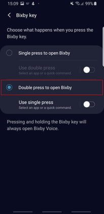 how to disable bixby key changing double tap 3 205x422