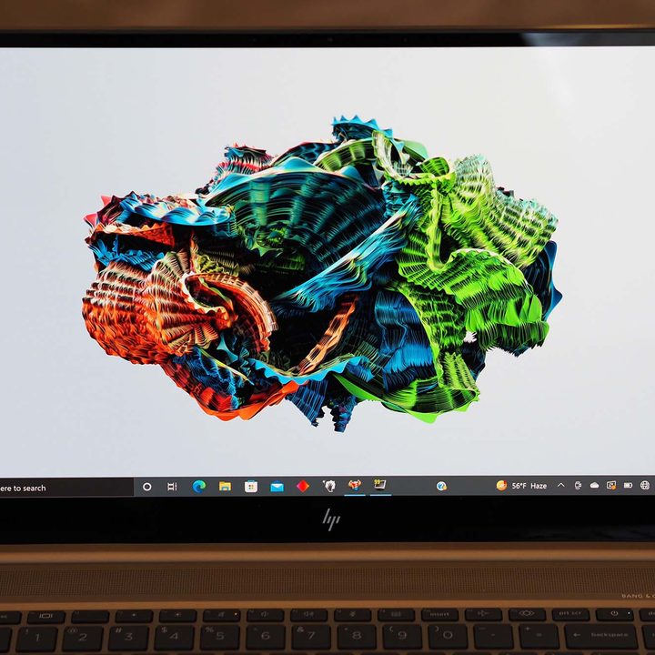 Closeup on the HP ZBook Studio G8's display.