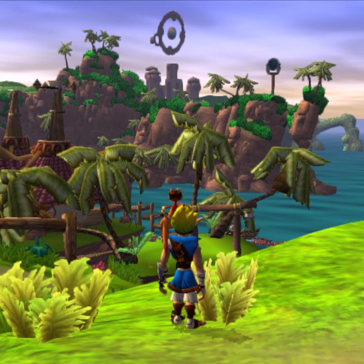Looking at the forbidden forest in Jak and Daxter: The Precursor Legacy.