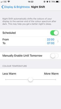 how to use blue light filter phone night shift iphone 3 205x365