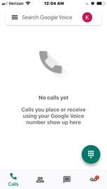 how to set up google voice no calls