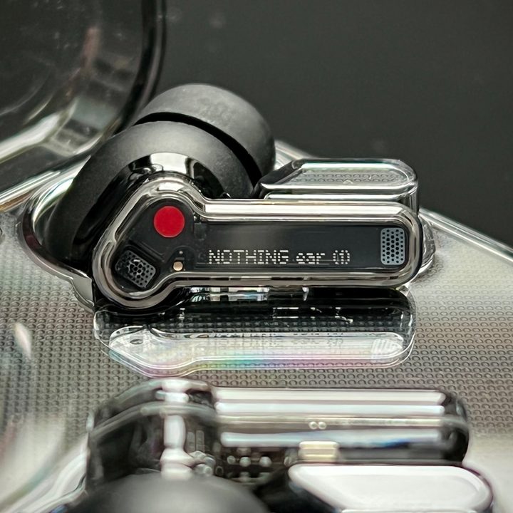Nothing Ear 1 Black Edition earbud.
