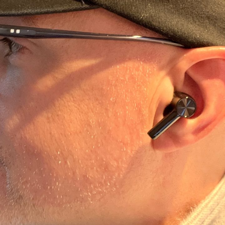 OnePlus Buds Z2 in ear.