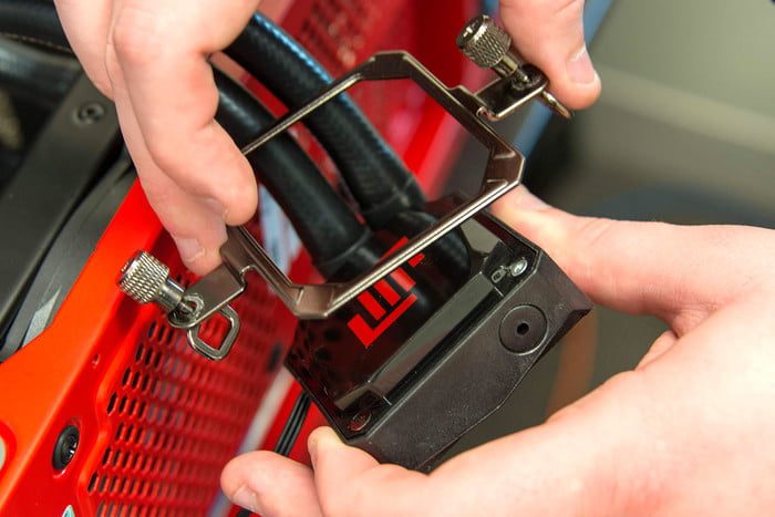 Installing the CPU bracket on an AIO CPU water block.
