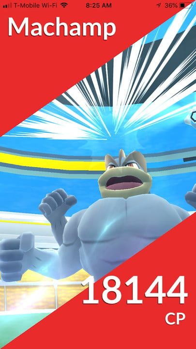 Machamp in Pokémon GO.