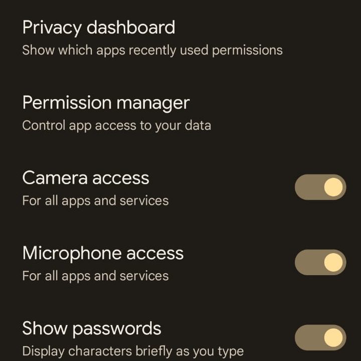 Privacy Settings.