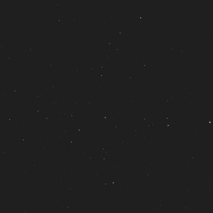 On Dec. 10, DART’s DRACO camera captured and returned this image of the stars in Messier 38, or the Starfish Cluster, which lies some 4,200 light years away.