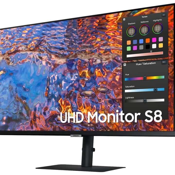 Samsung targets creatives with its new high resolution S8 monitor.