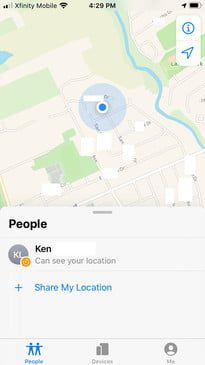 how to use the find my app on iphone sharelocation3 205x365