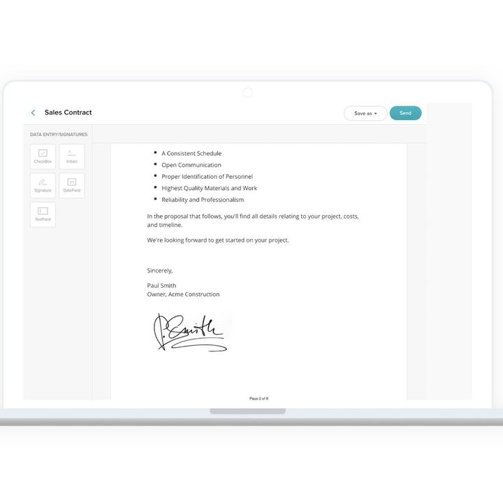 SignWell app in use on laptop with screen on.