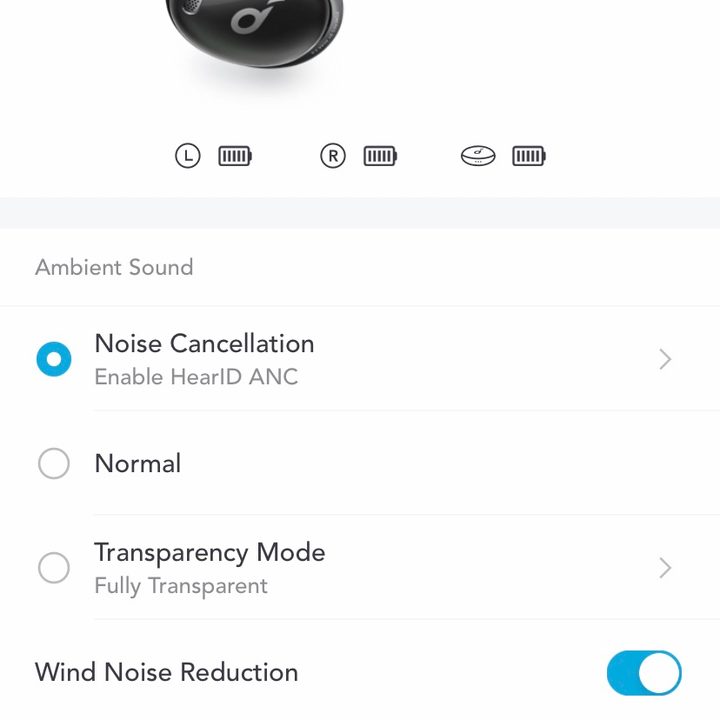 Soundcore app screenshot.