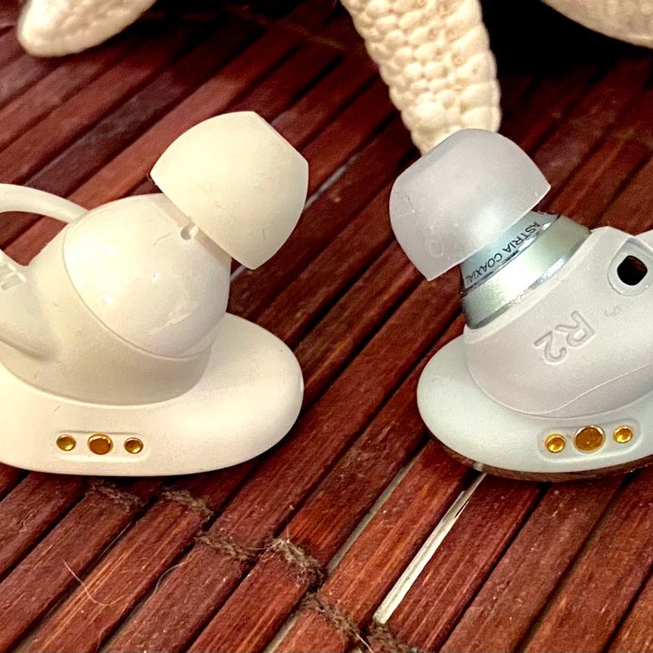 Soundcore Liberty 2 Pro seen next to Soundcore Liberty 3 Pro.