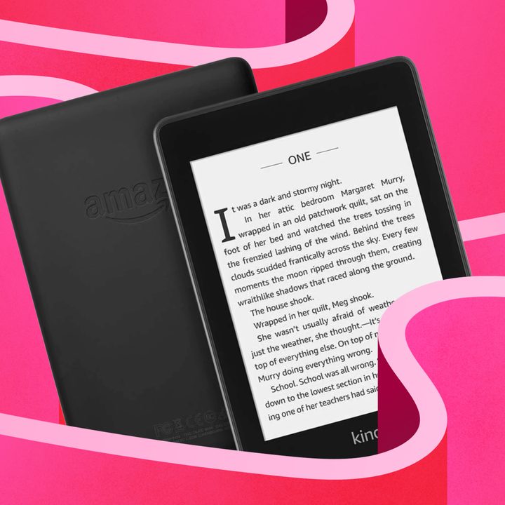 Graphic render of an Amazon Kindle.