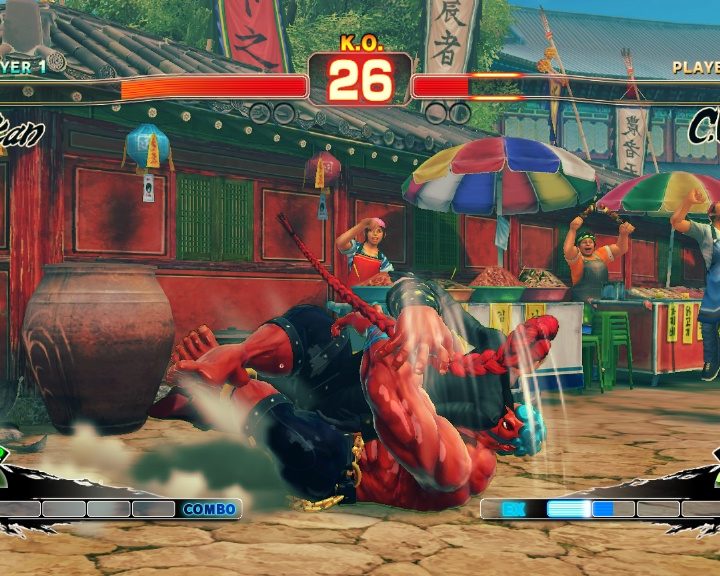 Street Fighter 4 match