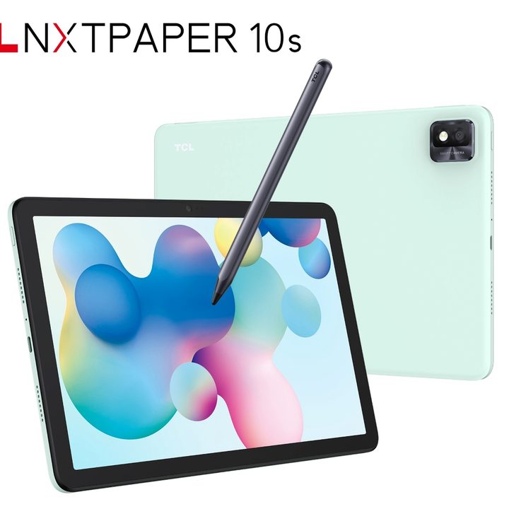 The TCL NxtPaper 10s in the Ethereal Sky color.