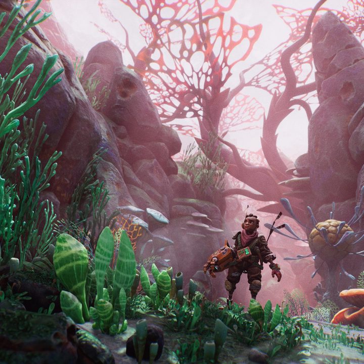 Rani explores an alien world in The Gunk.
