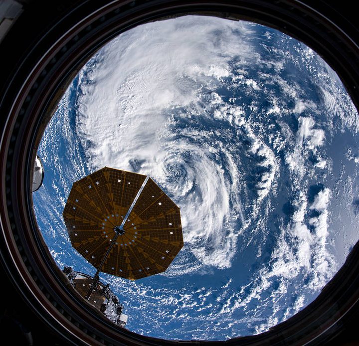 Tropical Storm Wanda captured from the space station.