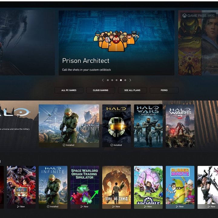Xbox Game Pass for PC library.
