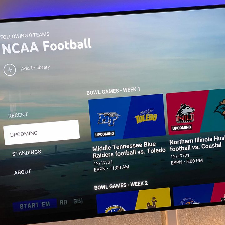 ESPN on YouTube TV.