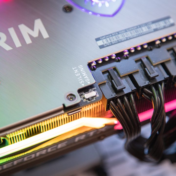 Power connections on the RTX 3080.