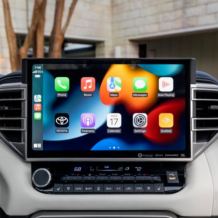 The 2023 Toyota Sequoia's touchscreen.