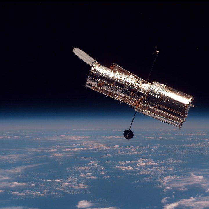The Hubble Space Telescope.