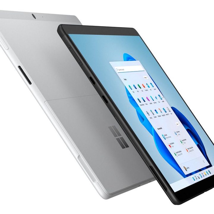 Surface Pro X 13 inches on a white background.