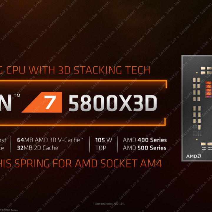 AMD 3D VCache 5800X3D chip design.