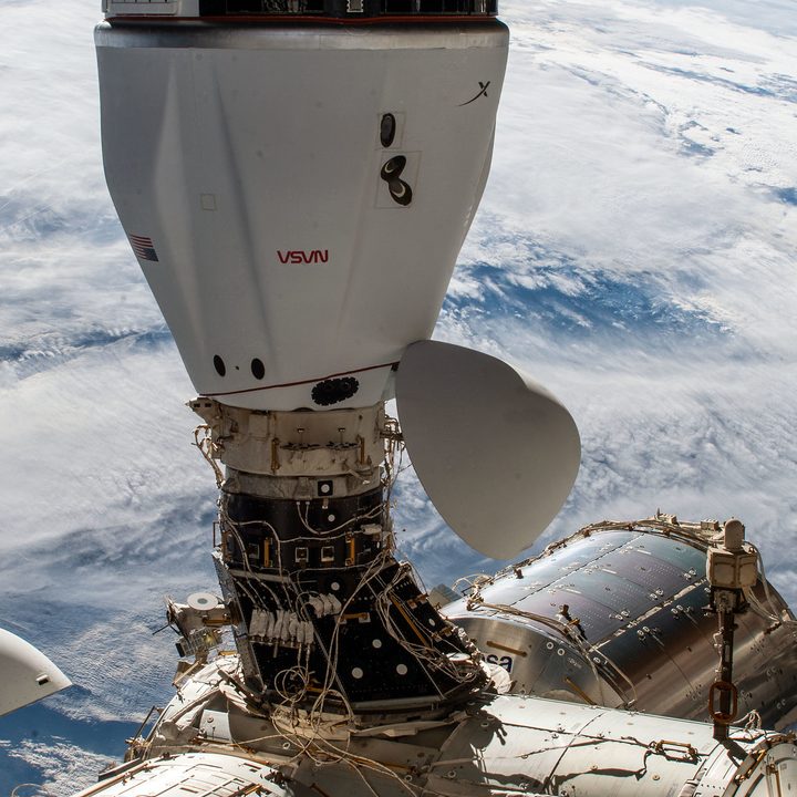 The SpaceX Cargo Dragon spacecraft is set to depart the International Space Station.